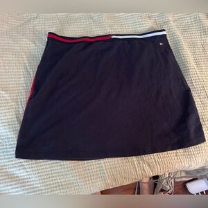 TOMMY HILFIGER navy cotton miniskirt